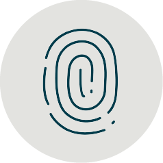 Icon mit Fingerabdruck