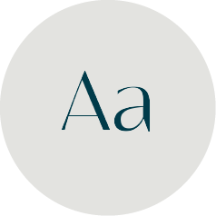 Icon mit großem und kleinem a